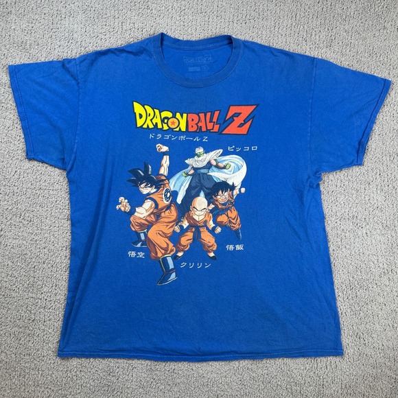 Ripple Junction Other - Dragon Ball Z T Shirt Mens Blue Anime Manga Goku Vegeta Piccolo Gohan Krillin